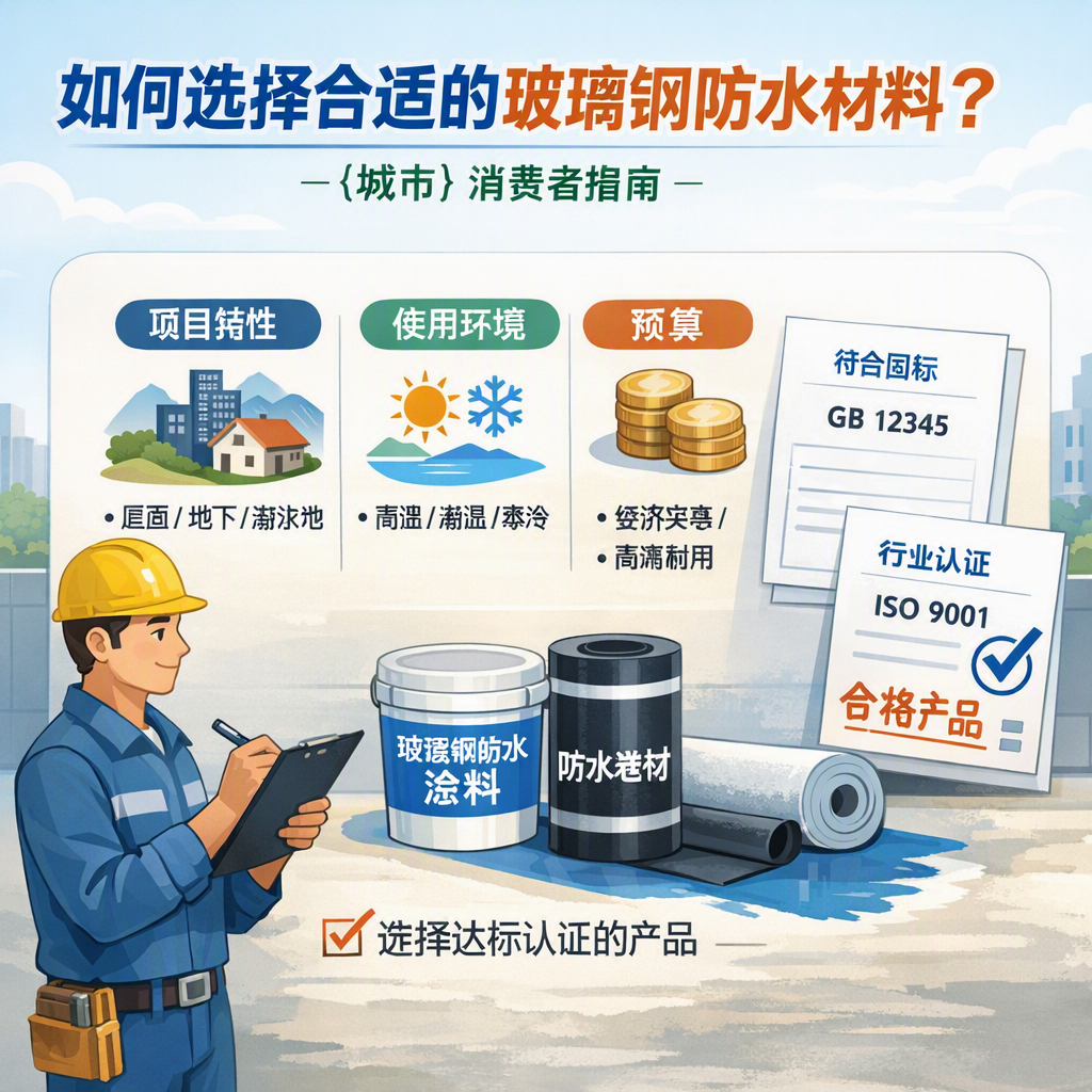 如何判定玻璃钢防水材料的合格标准？ 晋城 消费者指南