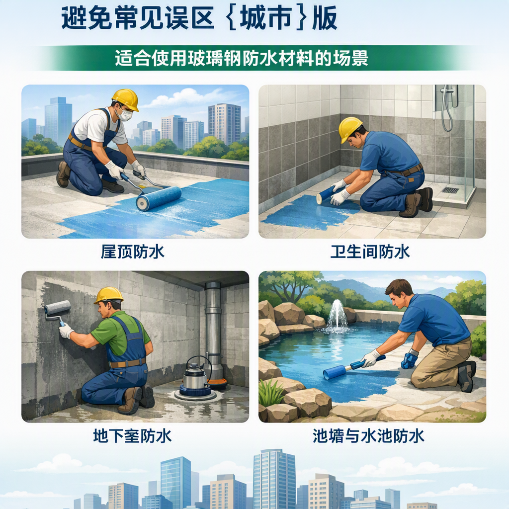 玻璃钢防水材料施工注意事项，避免常见误区 晋城 版
