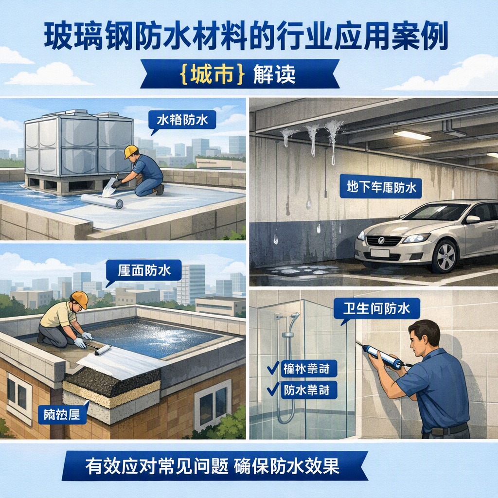 玻璃钢防水材料的行业应用案例，晋城解读